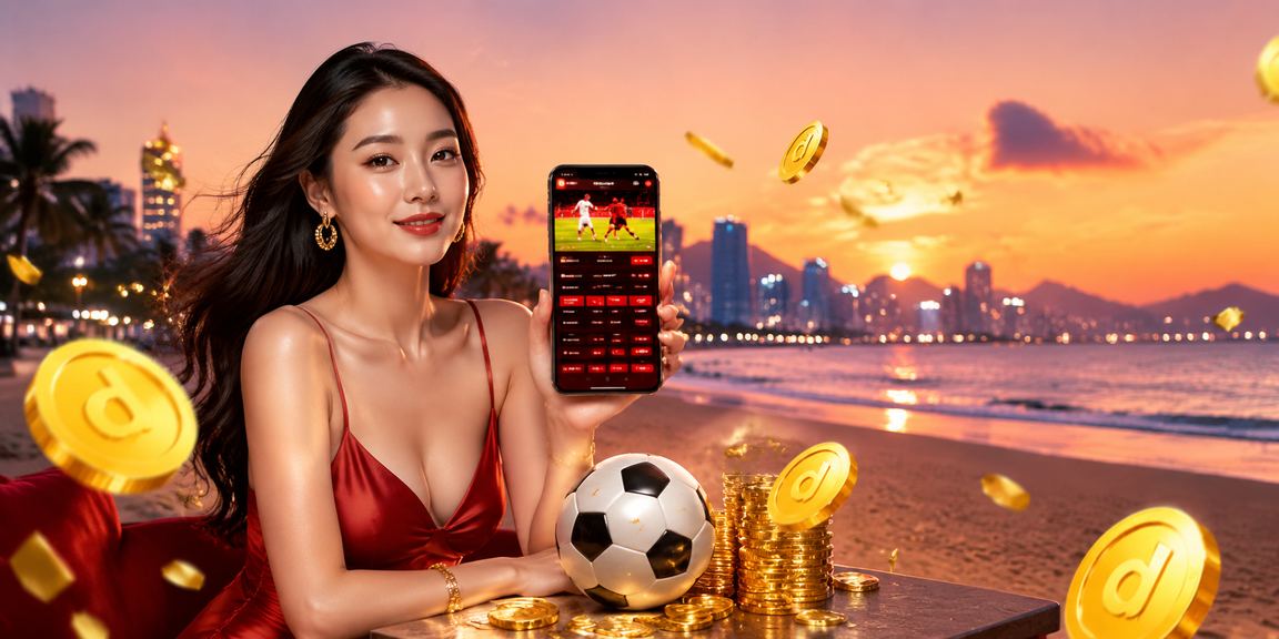 Người chơi thư giãn cá cược thể thao trên bãi biển Đà Nẵng qua điện thoại